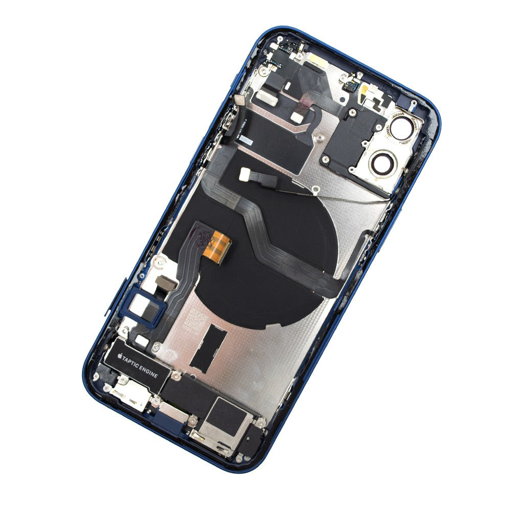 Rear Housing with Full Set Parts for iPhone 12-Blue (Purple) Rear Housing with Full Set Parts for iPhone 12-Blue (Purple)